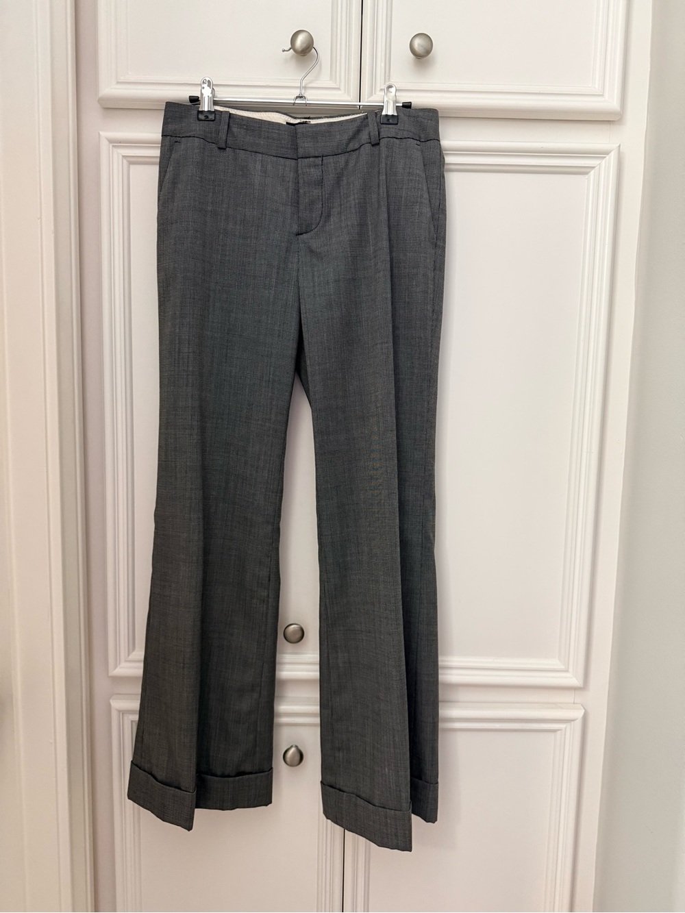 Banana Republic Gray Wide-Leg Dress Pants